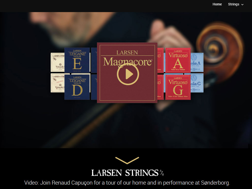 The New site Larsen Strings