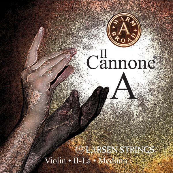 Il Cannone Gold Violin Cordes Pour Violon Larsen Il CANNONE Gold A Soloist - Aluminium Roulé - Son Puissant Et Clair Cordes Mi Acier Carbone La Aluminium
