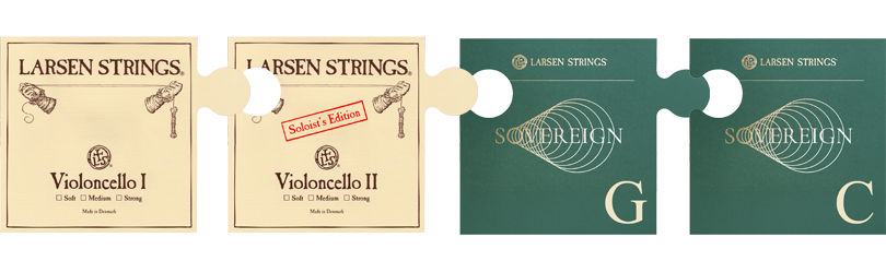 Larsen Sovereign Cello Set ADGC